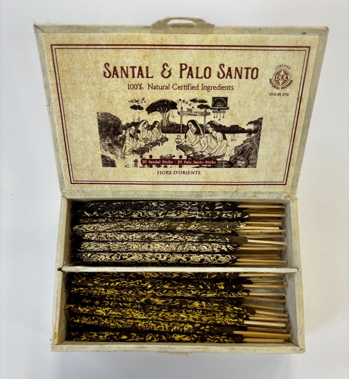 100% természetes, smudge füstölőpálcika ICEA minősítéssel - belső béke, középpont, áldás, tisztítás, pozitív energiák